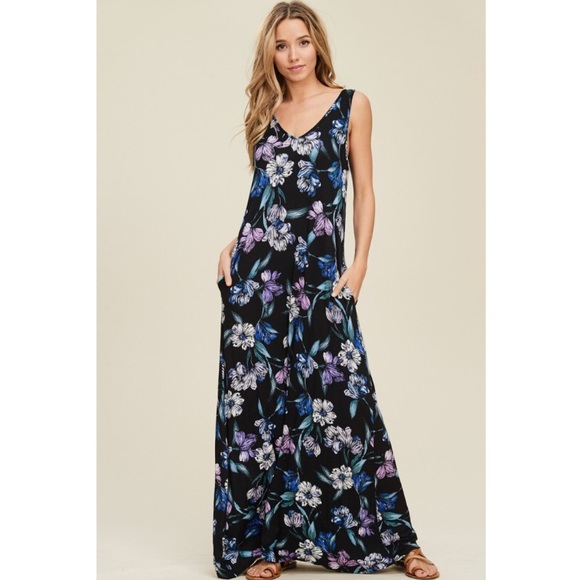 FLORAL MAXI DRESS - Picture 2 of 8